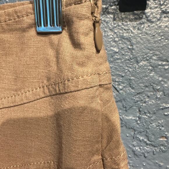 Gap Size 6 Mocha Linen Cotton Blend A-Line Skirt Lined Office Capsule Wardrobe - Picture 9 of 9
